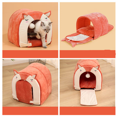 Cama Desmontable y Lavable para Mascotas con Juguete Pelota Divertida - Image 13