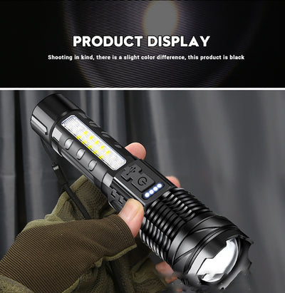 Linterna LED de Aleación de Aluminio con Zoom Telescópico - Image 9