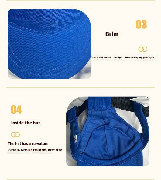 Gorra Protectora Solar Ajustable para Mascotas con Orejas Descubiertas - Image 15