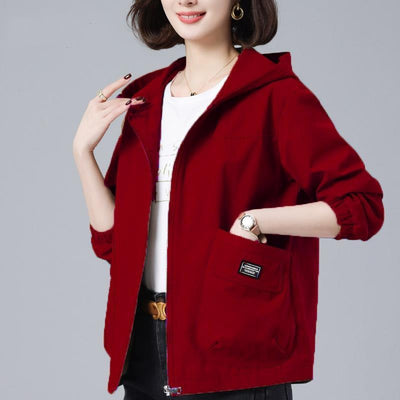 Chaqueta Suelta con Capucha Versátil y Rejuvenecedora - Image 6