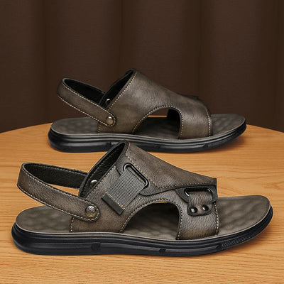 Sandalias de Cuero para Hombre con Suela Gruesa Antideslizante - Image 4