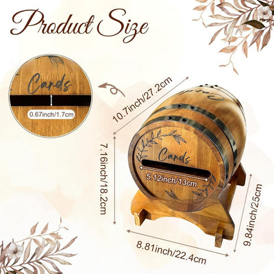 Caja de Regalos Estilo Barril de Vino para Bodas y Eventos - Image 3