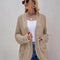 Chaqueta Suéter Oversized Punto Grueso Talla Grande