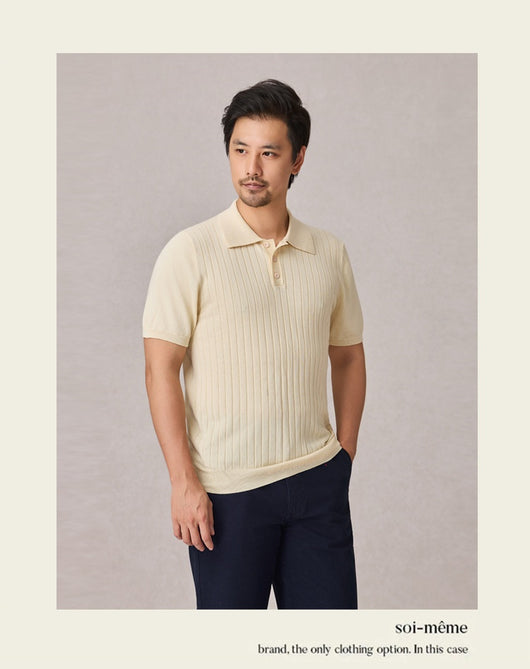 Polo Tejido Elástico Manga Corta para Hombre - Image 15