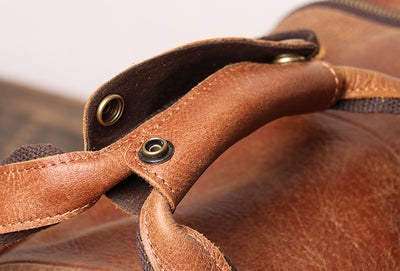 Bolsa de Viaje Retro en Cuero Nubuck - Image 13
