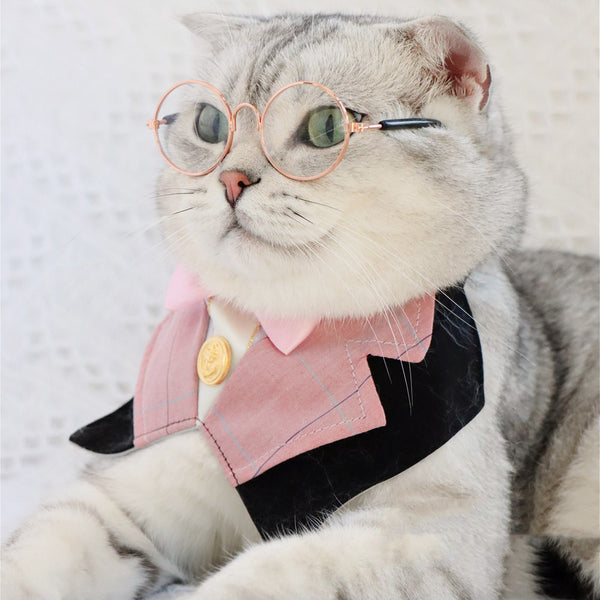Corbata Académica Elegante para Mascotas - Gato y Perro