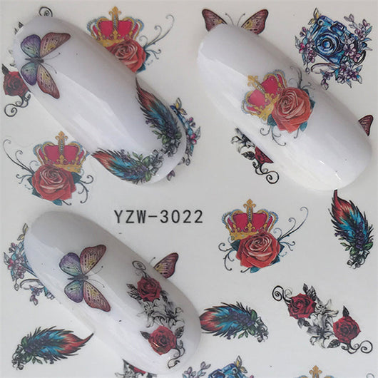 Calcomanías de Uñas Mariposas y Flores - Diseño Acuarela Premium - Image 16