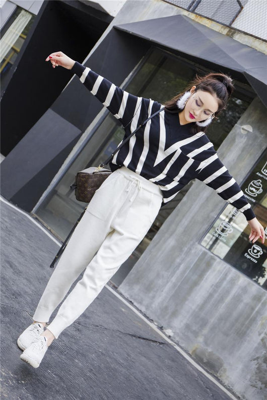 Pantalones Harem Tejidos Cómodos con Encaje de Lino y Grosor Premium - Image 5