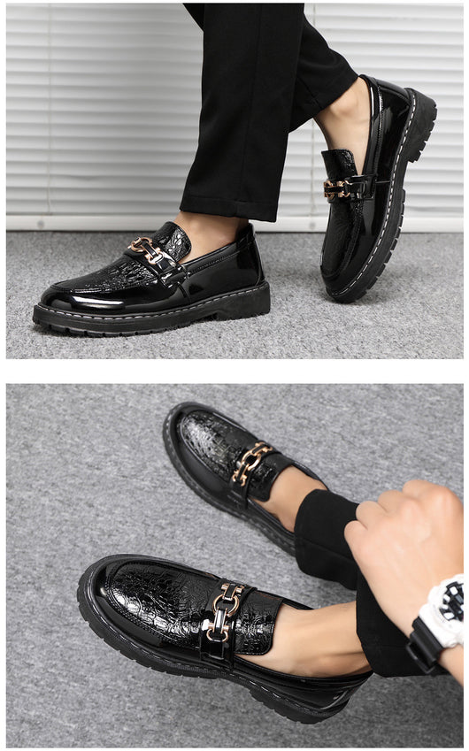 Zapatos de Cuero Británico para Hombre - Estilo Casual Brillante - Image 8