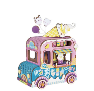 Caja de Música 3D Gatita Ballet - Puzzle de Madera Armable con Movimiento - Image 34