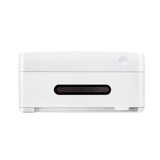 Mint green UV toothbrush sterilizer holder with a 'START' button and a display showing 'UV TOOTHBRUSH STERILIZER'. - Image 12