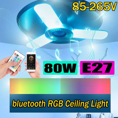Lámpara Bluetooth Musical RGB Plegable de Tres Hojas - Image 3