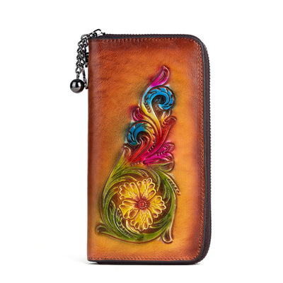 Bolso de Cuero Genuino Marrón Mediano para Mujer - Image 4