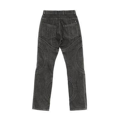 Pantalones Vaqueros Rectos Desgastados con Parches Efecto Vintage - Image 11