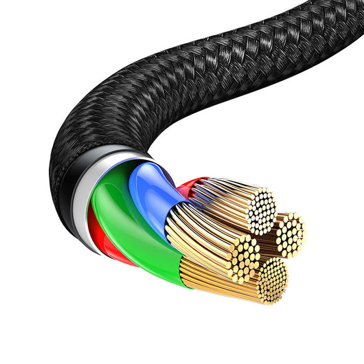 Cable 3 en 1 Carga Rápida - Lightning, Micro USB y USB-C Negro - Image 3