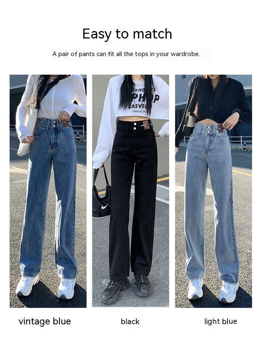 Pantalones Vaqueros de Cintura Alta y Pierna Ancha para Mujer - Image 11