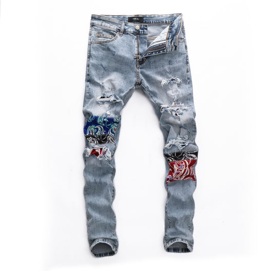 Jeans Blancos Desgastados para Hombre - Estilo Casual Moderno - Image 11