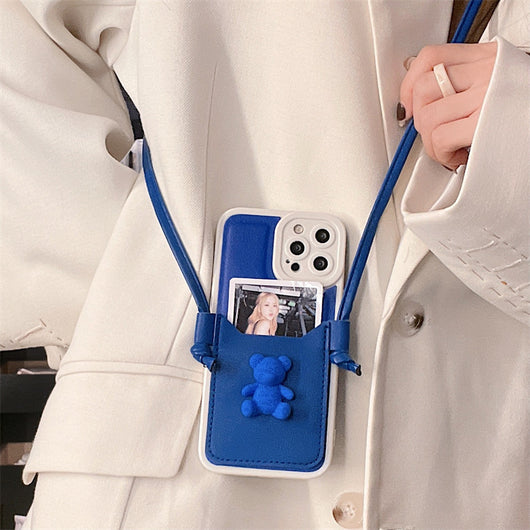 Funda para Teléfono Azul Klein con Soporte de Tarjetas - Image 10