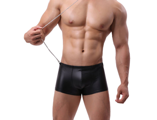 Bóxers de Cuero Sintético Plateado Vanskoos - Ropa Interior Sexy para Hombre - Image 10