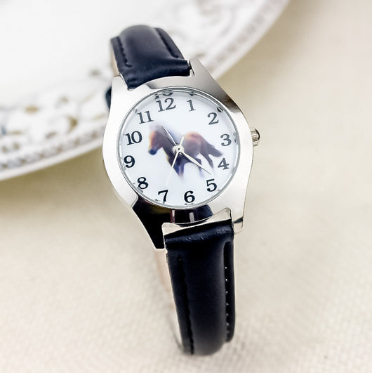 Reloj Infantil de Cuero con Diseño de Caricaturas - Image 3