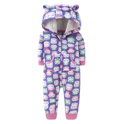Enterizo Polar Bebé con Capucha y Mangas Largas - Image 19