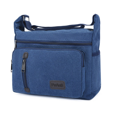 Bolsa Mensajera Retro Hombre con Diseño de Capas - Image 11