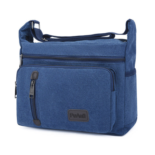Bolsa Mensajera Retro Hombre con Diseño de Capas - Image 11