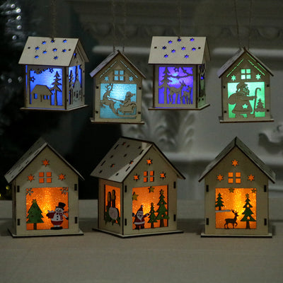 Decoración Navideña con Luces LED en Madera - Image 7