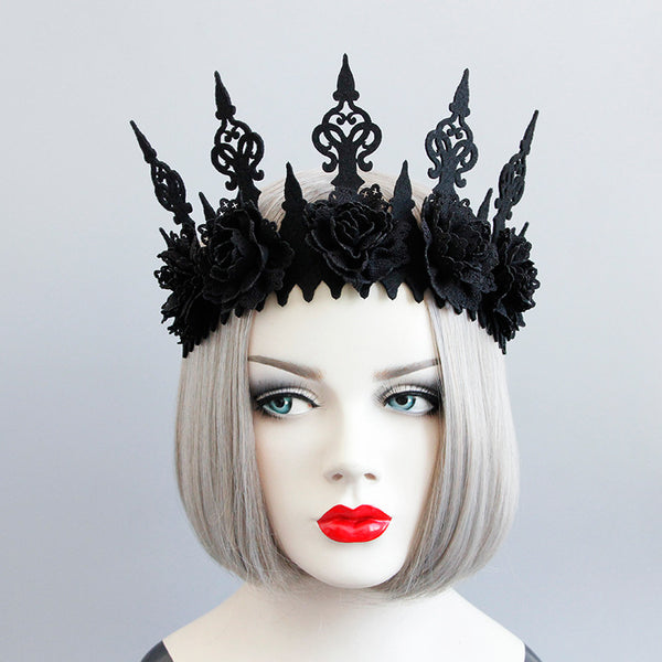 Diadema Máscara de Belleza Corona Negra