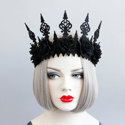 Diadema Máscara de Belleza Corona Negra