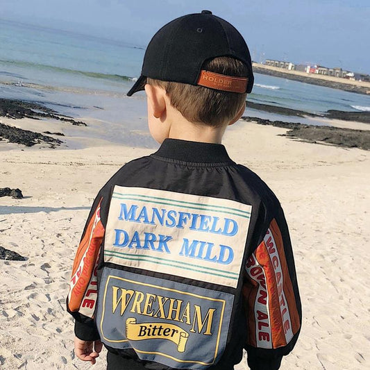 Chaqueta de Cuero PU para Niños - Estilo Motociclista Negro
