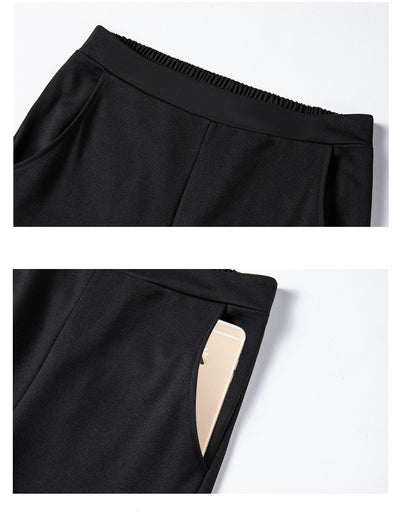 Pantalones Rectos de Cintura Alta Holgados para Verano - Image 11