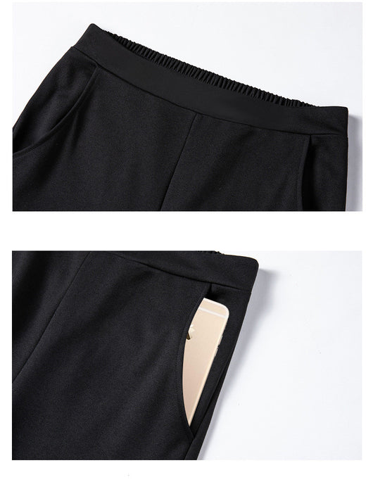 Pantalones Rectos de Cintura Alta Holgados para Verano - Image 11