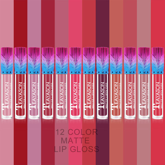 Labial Glaseado Rojo Intenso de Larga Duración - Fórmula Antiadherente
