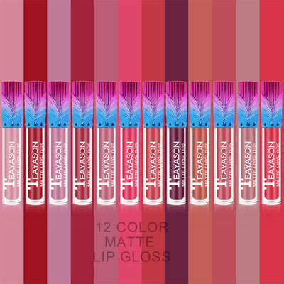 Labial Glaseado Rojo Intenso de Larga Duración - Fórmula Antiadherente