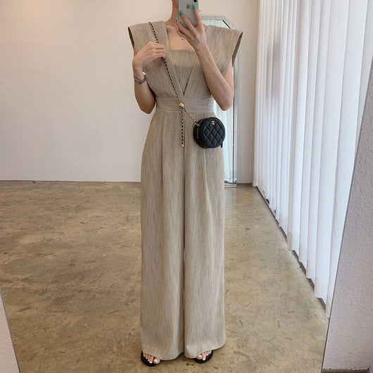 Jumpsuit Retro de Cuello Cuadrado y Cintura Alta para Mujer - Image 15