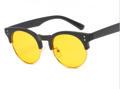 Gafas de Espejo Plano Unisex con Marco Retro Efecto Madera - Image 8