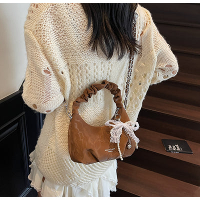 Bolso Bandolera Wild Chain con Pliegues Exquisitos - Image 24