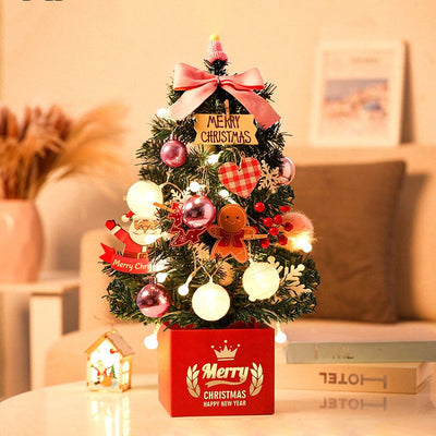 Árbol de Navidad Pequeño de Escritorio con Adornos Decorativos - Image 9
