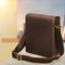 Bolsa Crossbody de Cuero Genuino para Hombre, Estilo Vintage Retro