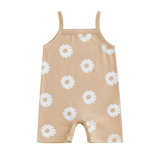 Enterizo Infantil Estampado Floral con Tirantes - Image 10