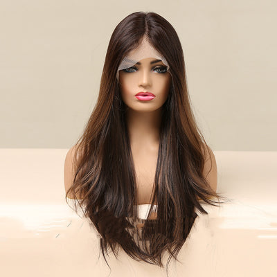 Peluca de Encaje Ondas Grandes con Efecto Teñido Degradado para Mujer - Image 4