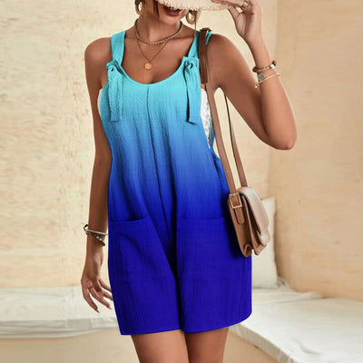 Pantalones Casuales con Tirantes Estampados para Mujer - Image 10