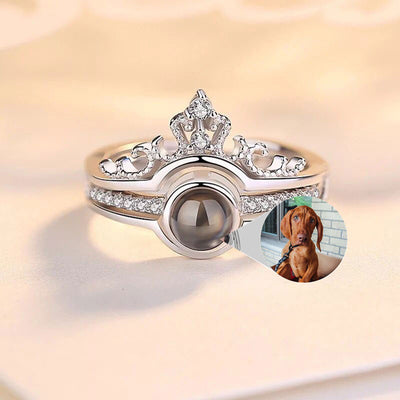 Anillo de Plata 925 con Foto Personalizada y Proyección - Image 9