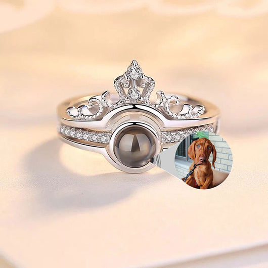 Anillo de Plata 925 con Foto Personalizada y Proyección - Image 9