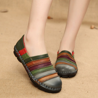 Zapatos de Cuero para Mujer con Suela Suave y Costura Artesanal - Image 2