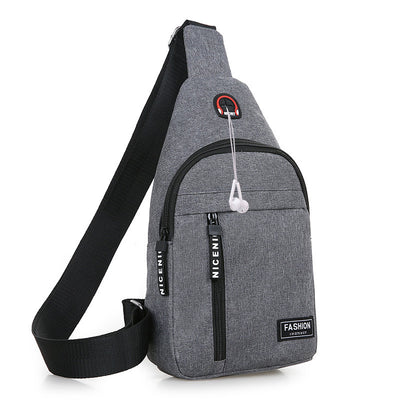 Bolsa Deportiva de Pecho Canvas para Hombre - Mensajero Casual Running - Image 6