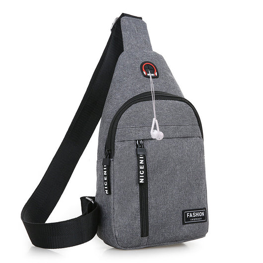 Bolsa Deportiva de Pecho Canvas para Hombre - Mensajero Casual Running - Image 6