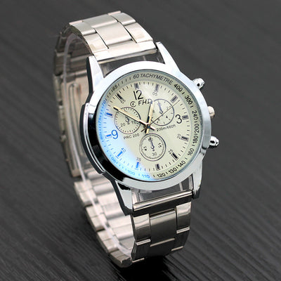Reloj de Cuarzo para Hombre con Cristal Azul - Regalo de Moda Elegante - Image 4