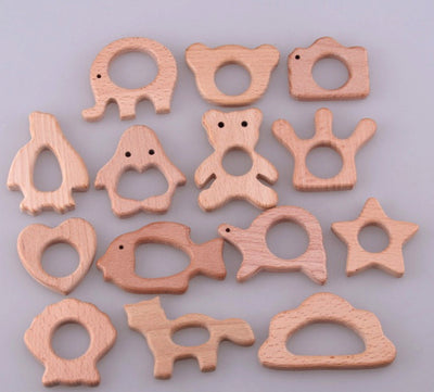 Mordedor de Madera de Haya Natural para Bebé - Juguete Dentición Seguro - Image 4
